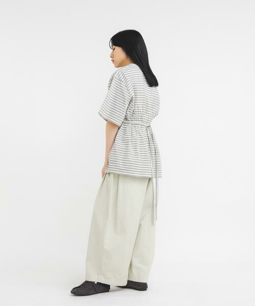 KBF / ケービーエフ Tシャツ | ビスチェデザインBIGボーダーTEE | 詳細15