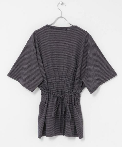 KBF / ケービーエフ Tシャツ | ビスチェデザインBIGボーダーTEE | 詳細27