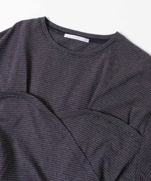 KBF / ケービーエフ Tシャツ | ビスチェデザインBIGボーダーTEE | 詳細25