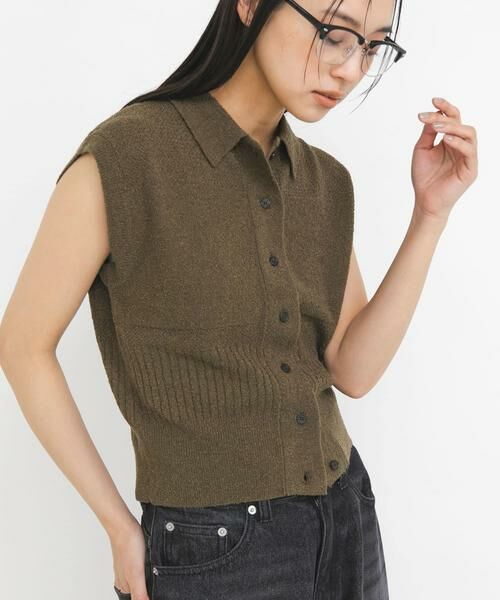 KBF / ケービーエフ ニット・セーター | スリーブレスニットシャツ | 詳細2