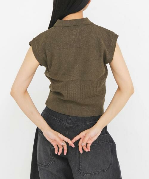 KBF / ケービーエフ ニット・セーター | スリーブレスニットシャツ | 詳細4