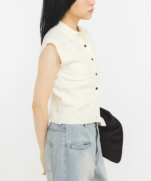 KBF / ケービーエフ ニット・セーター | スリーブレスニットシャツ | 詳細15