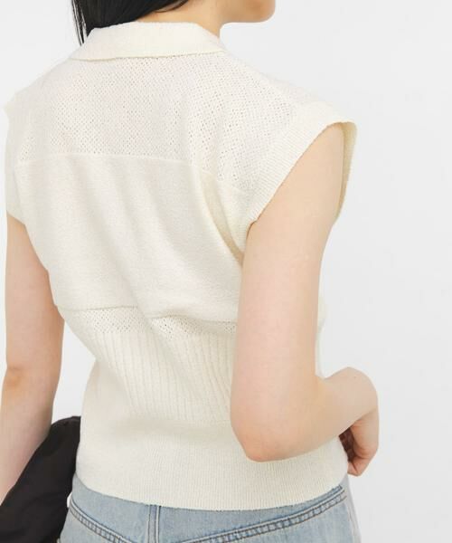 KBF / ケービーエフ ニット・セーター | スリーブレスニットシャツ | 詳細16