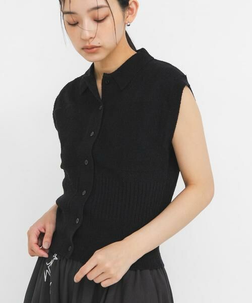 KBF / ケービーエフ ニット・セーター | スリーブレスニットシャツ | 詳細22