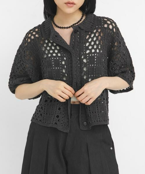 KBF / ケービーエフ ニット・セーター | クロシェニットシャツ | 詳細24