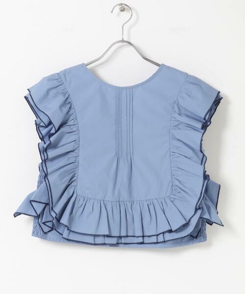 KBF / ケービーエフ シャツ・ブラウス | 2WAYバイカラーフリルブラウス | 詳細7