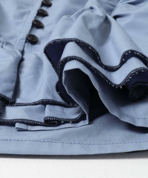 KBF / ケービーエフ シャツ・ブラウス | 2WAYバイカラーフリルブラウス | 詳細8