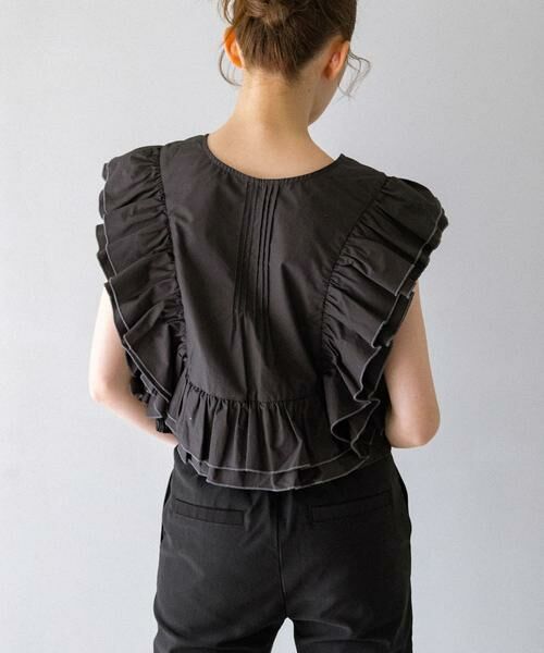 KBF / ケービーエフ シャツ・ブラウス | 2WAYバイカラーフリルブラウス | 詳細12
