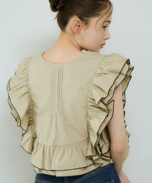 KBF / ケービーエフ シャツ・ブラウス | 2WAYバイカラーフリルブラウス | 詳細20