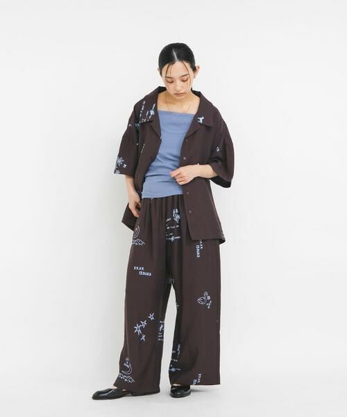 KBF / ケービーエフ シャツ・ブラウス | TATTOOオーバーシャツ | 詳細5