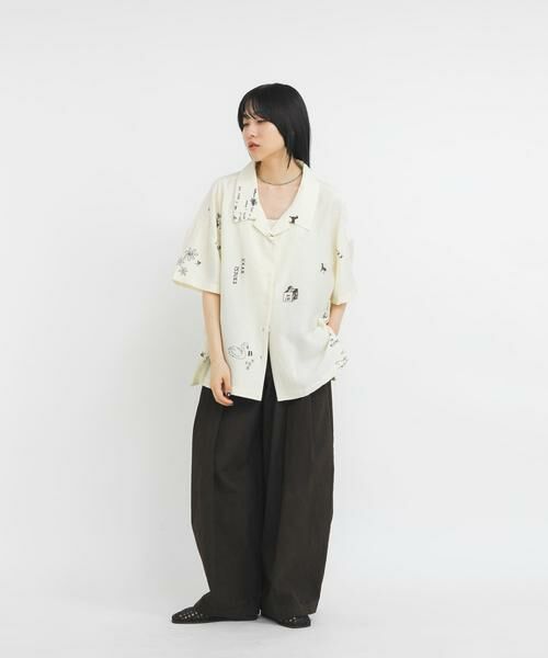 KBF / ケービーエフ シャツ・ブラウス | TATTOOオーバーシャツ | 詳細13