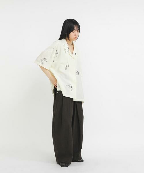 KBF / ケービーエフ シャツ・ブラウス | TATTOOオーバーシャツ | 詳細14