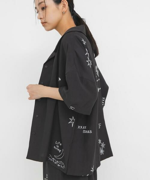 KBF / ケービーエフ シャツ・ブラウス | TATTOOオーバーシャツ | 詳細19