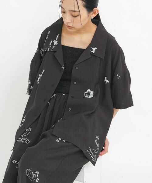 KBF / ケービーエフ シャツ・ブラウス | TATTOOオーバーシャツ | 詳細23