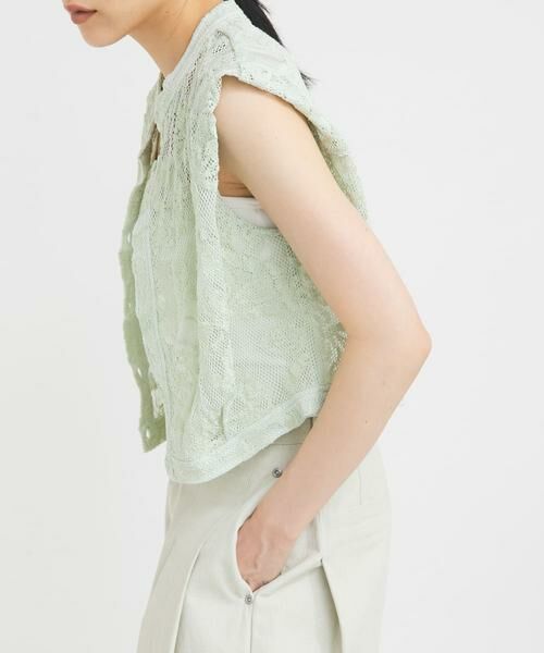 KBF / ケービーエフ シャツ・ブラウス | バテンレースコンパクトシャツ | 詳細1