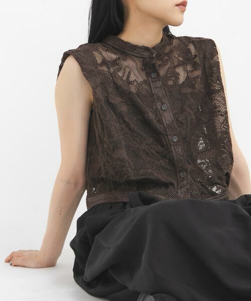 KBF / ケービーエフ シャツ・ブラウス | バテンレースコンパクトシャツ | 詳細9