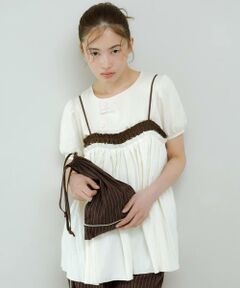 KBF / ケービーエフ その他トップス | バイカラークリンクルビスチェ