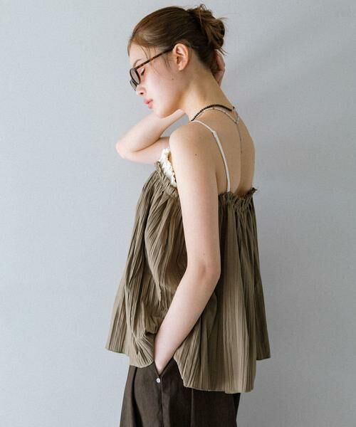 KBF / ケービーエフ その他トップス | バイカラークリンクルビスチェ | 詳細2