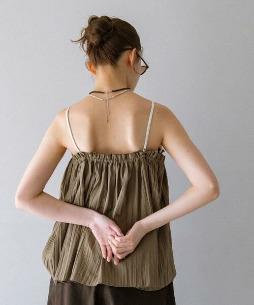 KBF / ケービーエフ その他トップス | バイカラークリンクルビスチェ | 詳細3