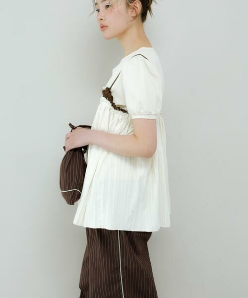 KBF / ケービーエフ その他トップス | バイカラークリンクルビスチェ | 詳細15