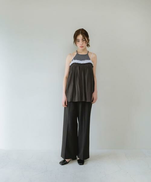 KBF / ケービーエフ その他トップス | バイカラークリンクルビスチェ | 詳細23