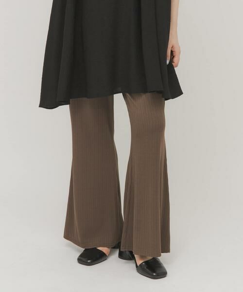 KBF / ケービーエフ その他パンツ | イージーRIBフレアパンツ | 詳細1