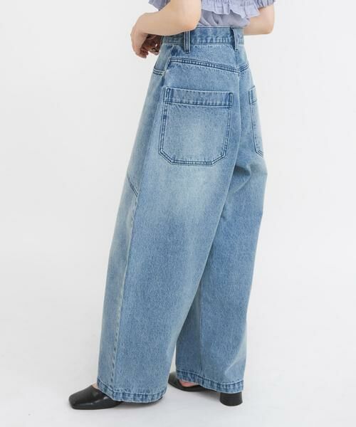 KBF / ケービーエフ デニムパンツ | シームデザインカーブデニム | 詳細2