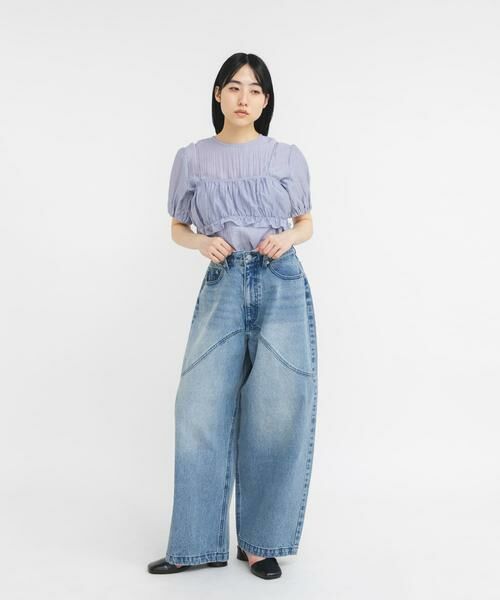 KBF / ケービーエフ デニムパンツ | シームデザインカーブデニム | 詳細5