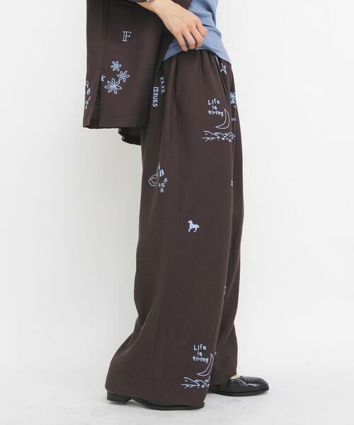 KBF / ケービーエフ その他パンツ | TATTOOワイドイージーパンツ | 詳細2