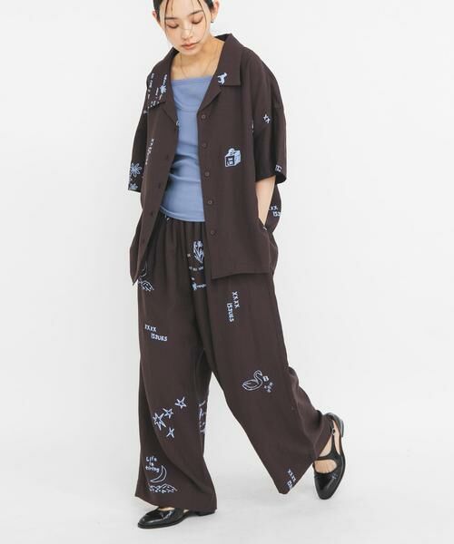 KBF / ケービーエフ その他パンツ | TATTOOワイドイージーパンツ | 詳細4