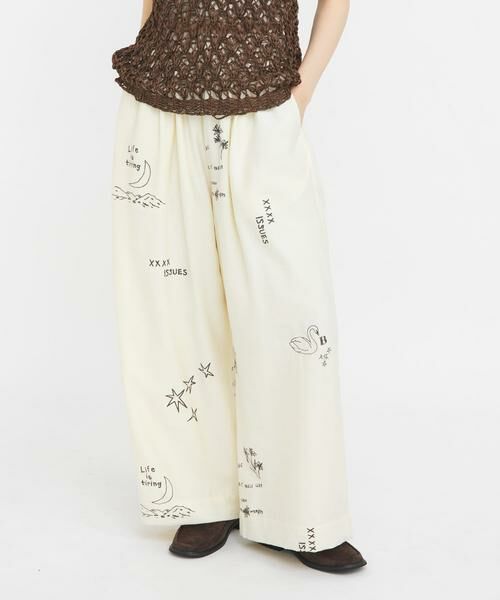 KBF / ケービーエフ その他パンツ | TATTOOワイドイージーパンツ | 詳細11