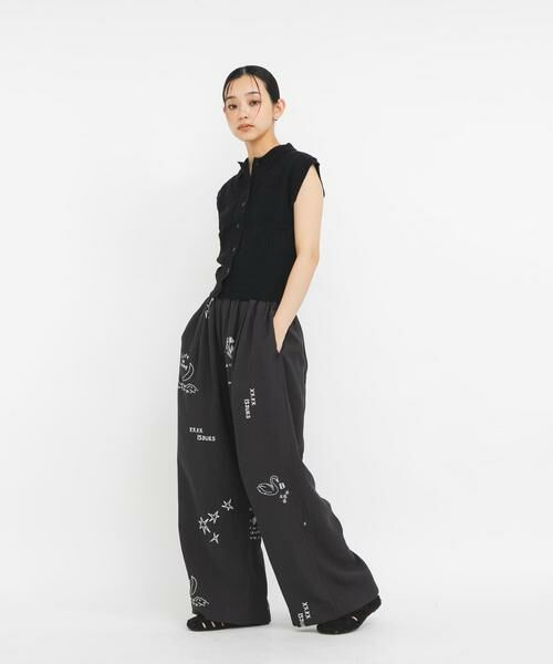 KBF / ケービーエフ その他パンツ | TATTOOワイドイージーパンツ | 詳細27