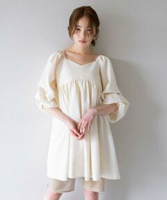 KBF / ケービーエフ ワンピース | タックスリーブミニワンピース