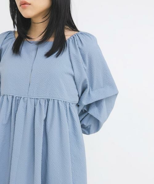 KBF / ケービーエフ ワンピース | タックスリーブミニワンピース | 詳細1