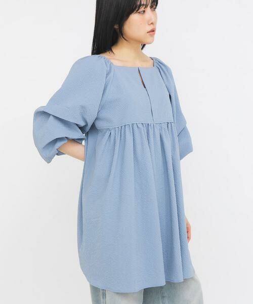 KBF / ケービーエフ ワンピース | タックスリーブミニワンピース | 詳細4