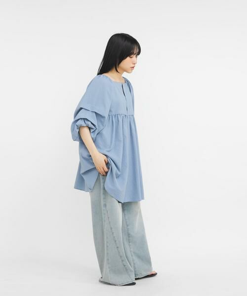 KBF / ケービーエフ ワンピース | タックスリーブミニワンピース | 詳細6