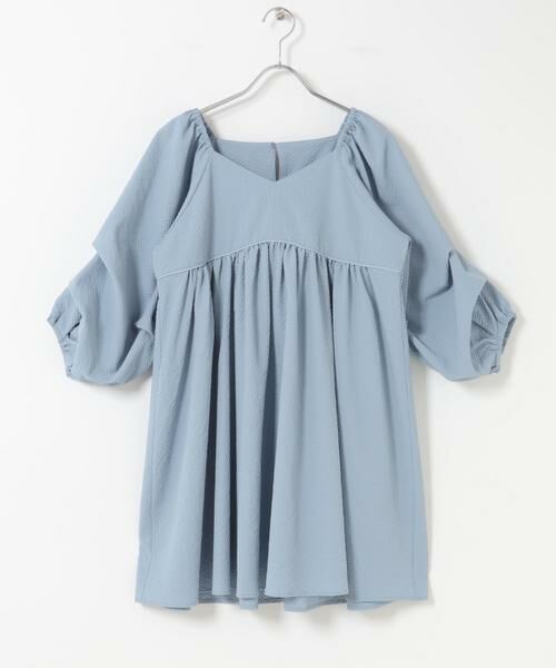 KBF / ケービーエフ ワンピース | タックスリーブミニワンピース | 詳細7