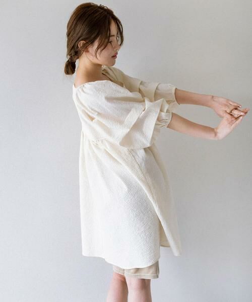 KBF / ケービーエフ ワンピース | タックスリーブミニワンピース | 詳細14