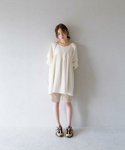 KBF / ケービーエフ ワンピース | タックスリーブミニワンピース | 詳細16