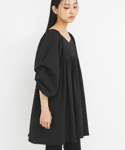 KBF / ケービーエフ ワンピース | タックスリーブミニワンピース | 詳細22
