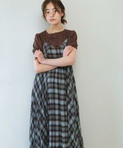 KBF / ケービーエフ ワンピース | チェックプリーツキャミワンピース