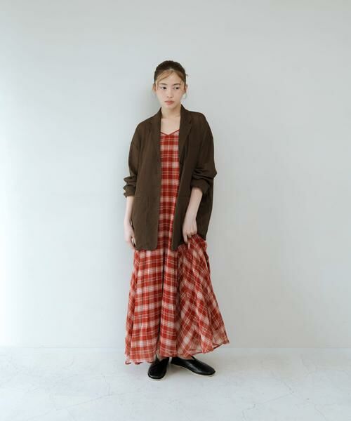 KBF / ケービーエフ ワンピース | チェックプリーツキャミワンピース | 詳細4