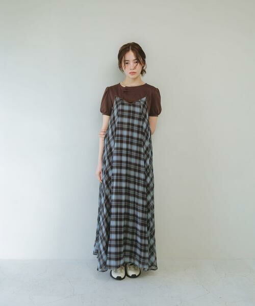 KBF / ケービーエフ ワンピース | チェックプリーツキャミワンピース | 詳細13