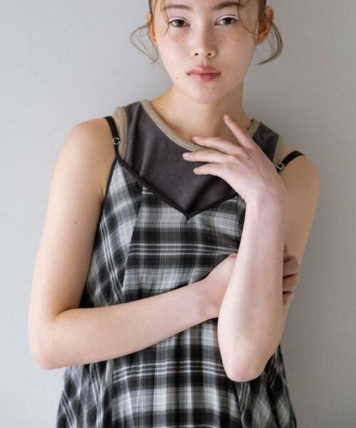 KBF / ケービーエフ ワンピース | チェックプリーツキャミワンピース | 詳細21