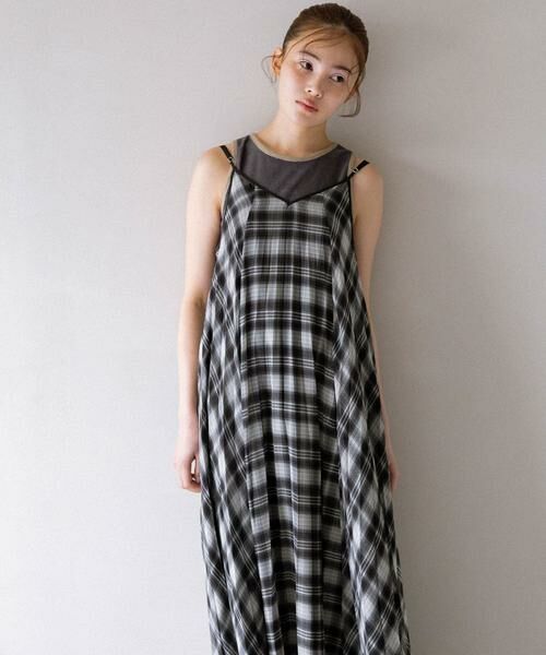 KBF / ケービーエフ ワンピース | チェックプリーツキャミワンピース | 詳細25