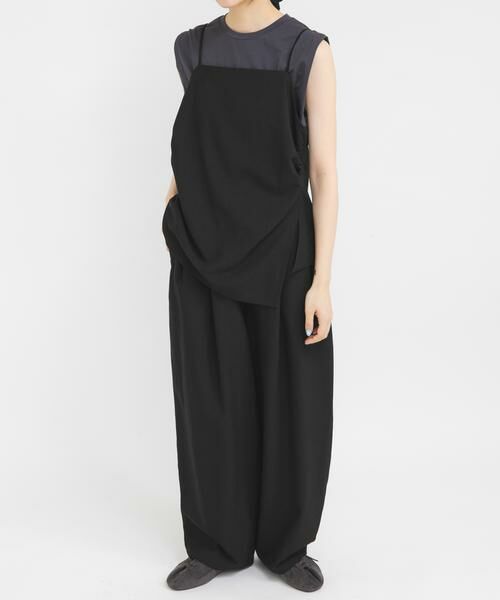 KBF / ケービーエフ セットアップ | ドレープキャミソールSETパンツ（ブラック）