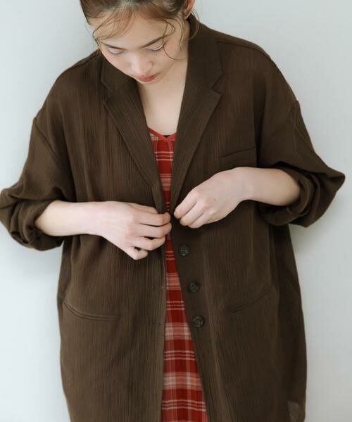 KBF / ケービーエフ その他アウター | シアーライトテーラードジャケット | 詳細1