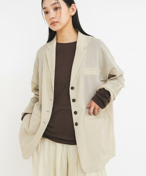 KBF / ケービーエフ その他アウター | シアーライトテーラードジャケット | 詳細22