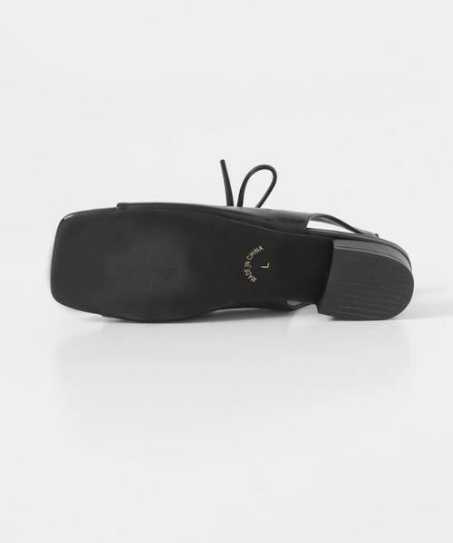 KBF / ケービーエフ サンダル | スクエアトゥリボンコンビサンダル | 詳細19