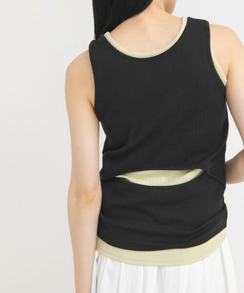 KBF / ケービーエフ タンクトップ | レイヤードSETタンクトップ（ブラック）